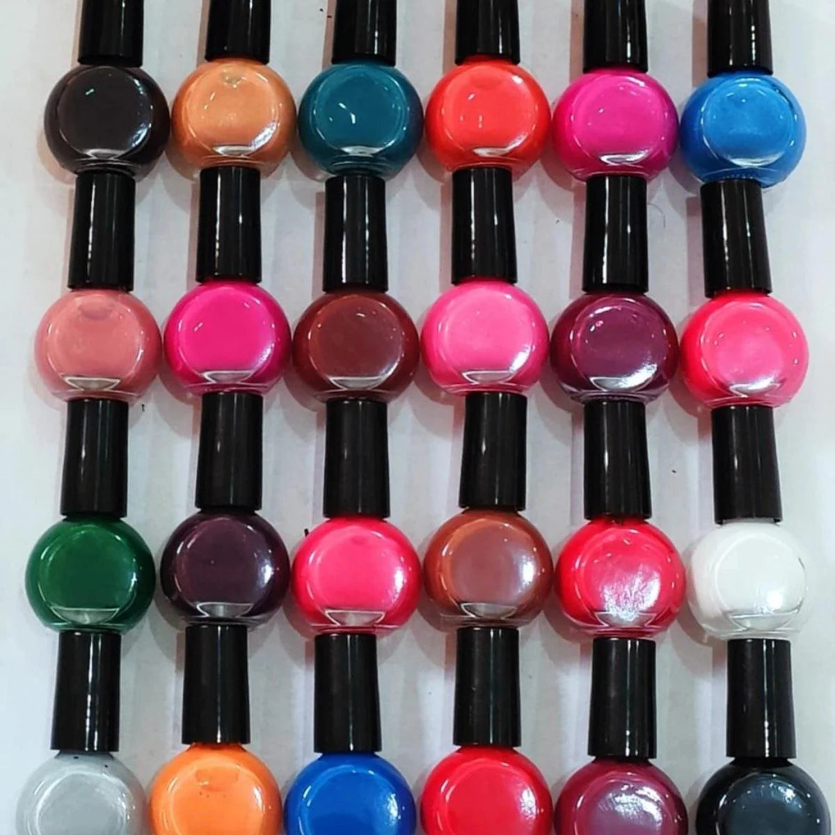 New 24 Pcs Nail Polish Peel Off Cosmia.pk