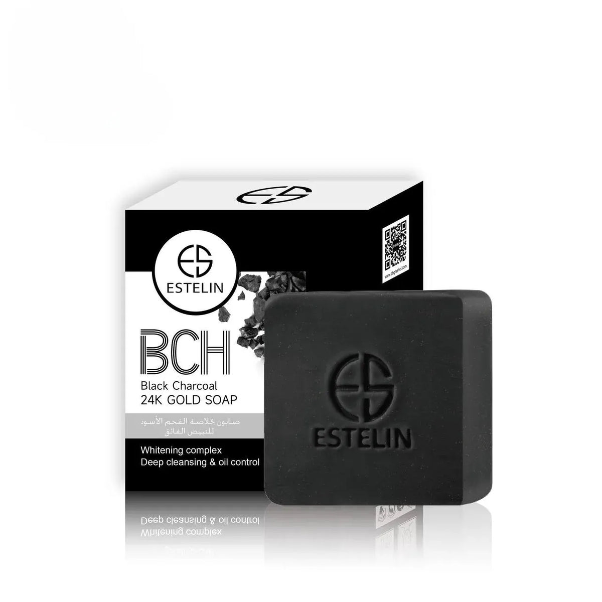 ESTELILN Black Charcoal 24k Gold Soap - 100g Estelin