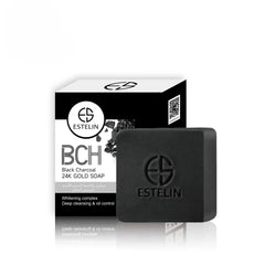 ESTELILN Black Charcoal 24k Gold Soap - 100g Estelin