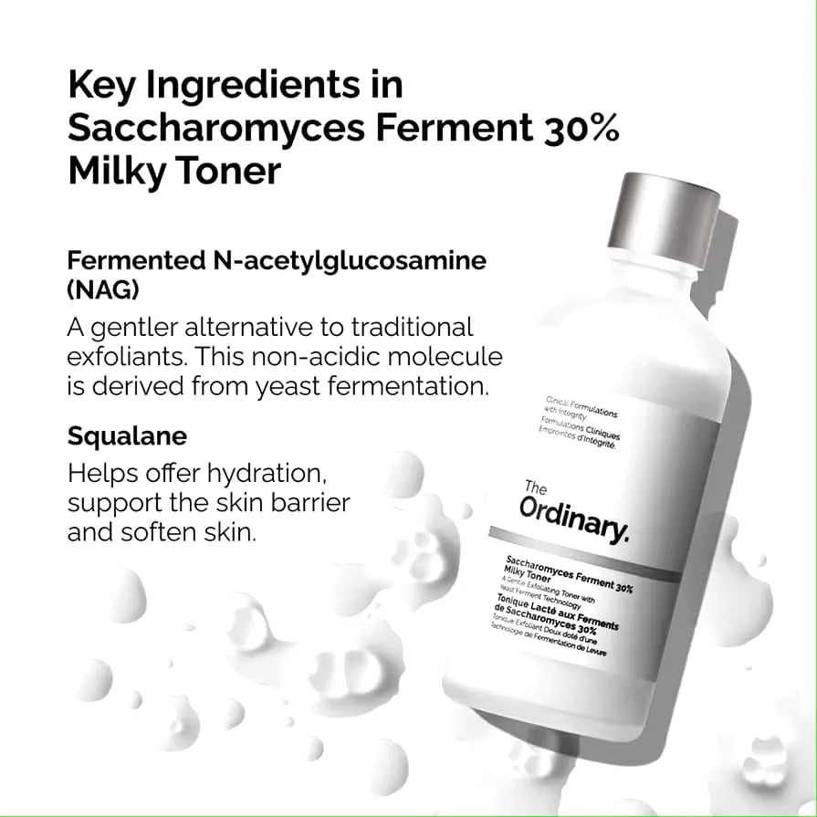 The Ordinary Saccharomyces Ferment 30% Milky Toner - 100ml - MADE IN CANADA The Ordinary