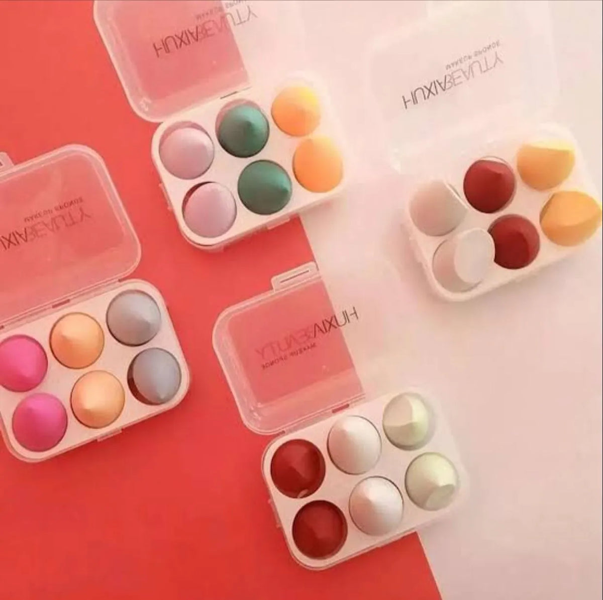 6in1 Huxia Beauty Blender Puff – Each Box Huxia Beauty