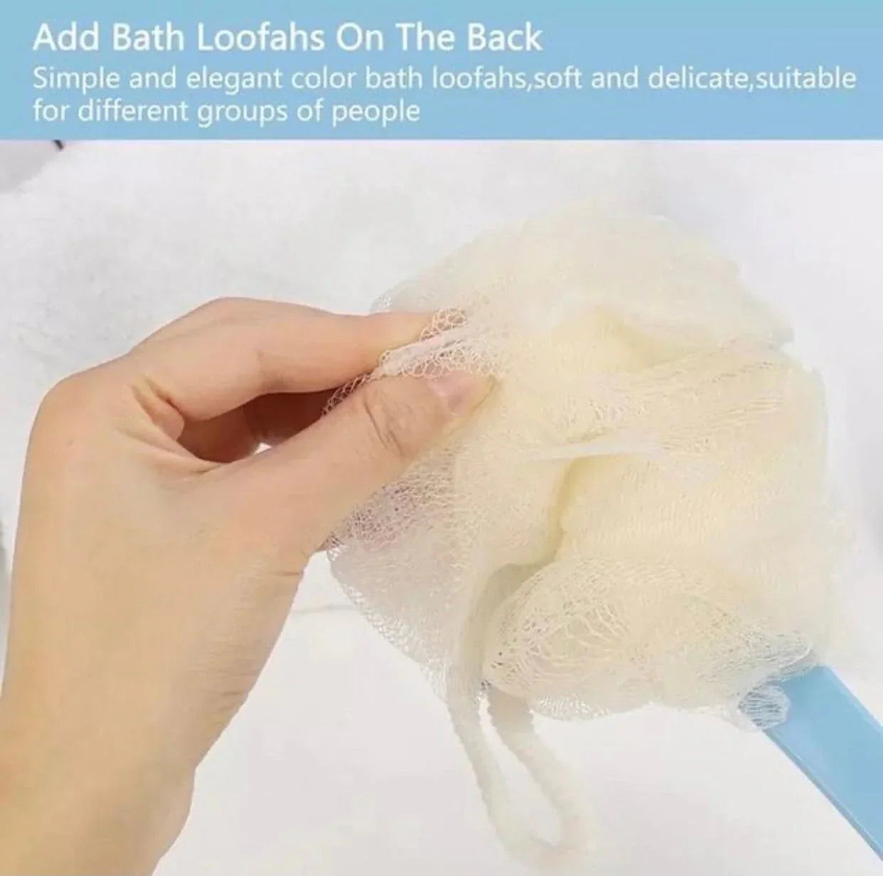 2 In 1 Bathing Scrubbing Long Handle Brush Cosmia.pk