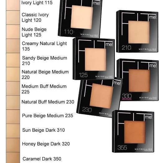 Fit Me! Maybelline Matte + Poreless Powder Foundation Maybelline
