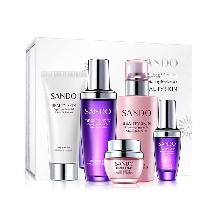 SANDO BEAUTY SKIN LUXURY FIVE PCs SKIN SET Sando