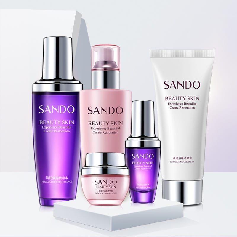 SANDO BEAUTY SKIN LUXURY FIVE PCs SKIN SET Sando