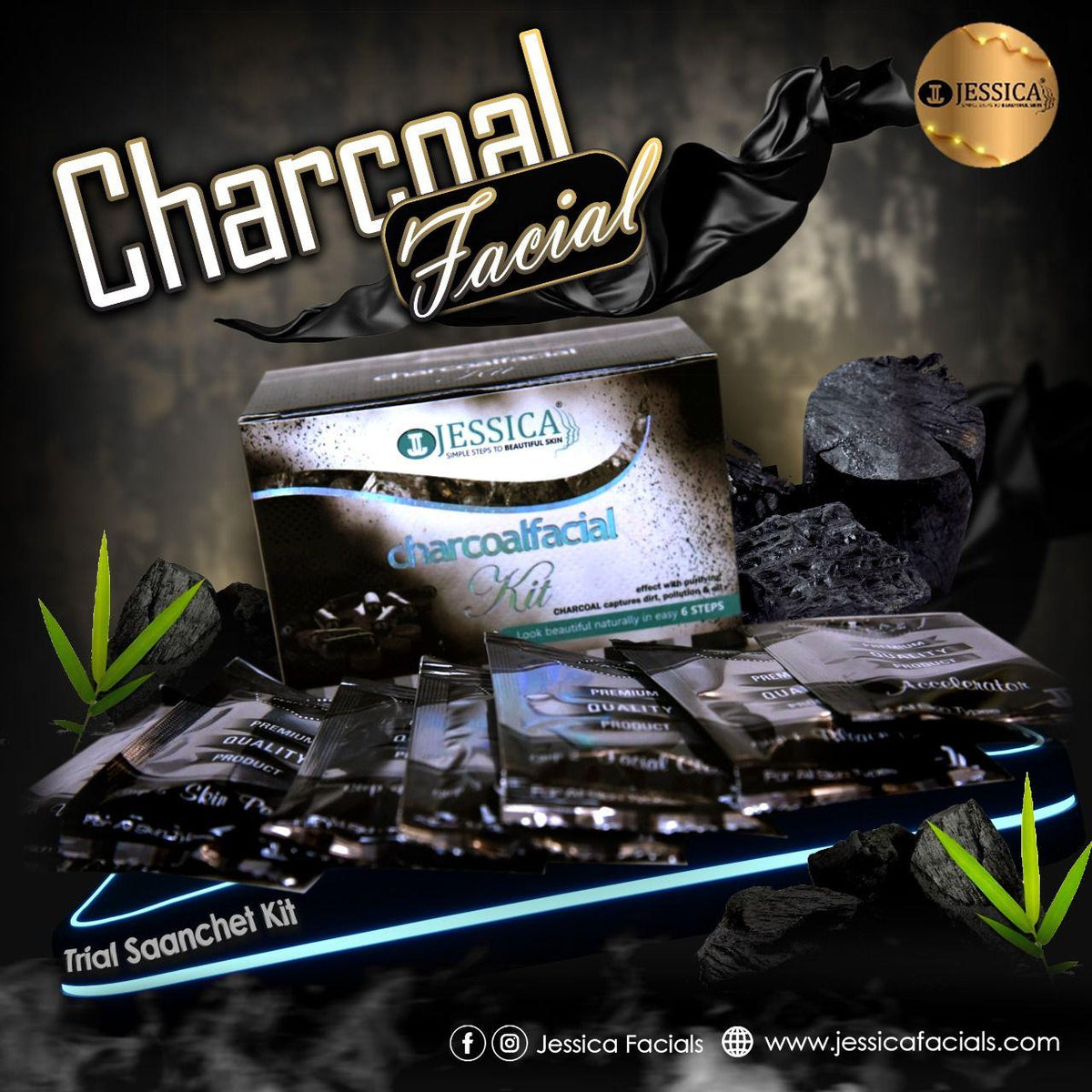 Jessica Charcoal Facial Kit Jessica