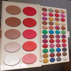 Glowing Face Eyeshade with Highlighter and Blush 48 Eyeshadow & 10 Glowing Face