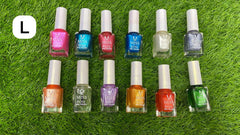 Miss Rose Permanent Nail Polish – Pack of 12 Miss Rose