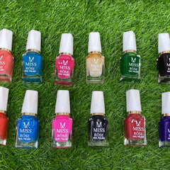 Miss Rose Permanent Nail Polish – Pack of 12 Miss Rose
