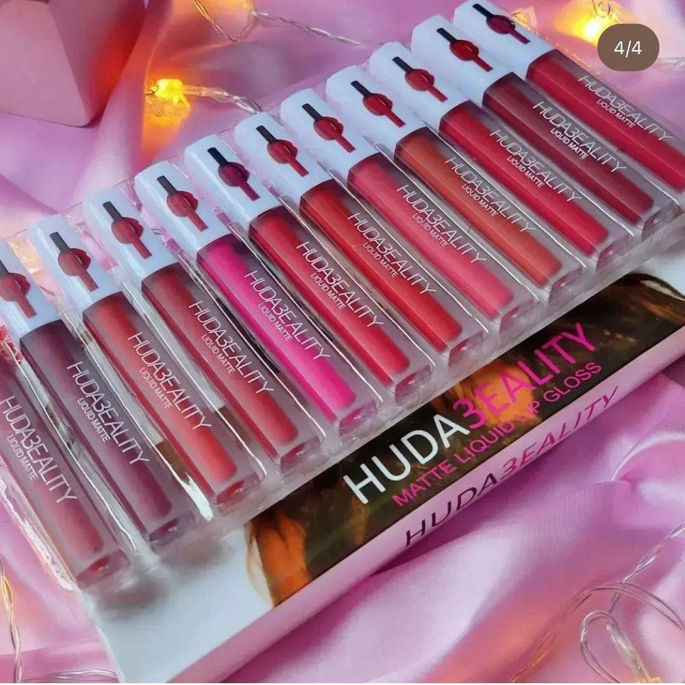 Huda Beauty Matte Gloss - 12 Pcs Huda Beauty