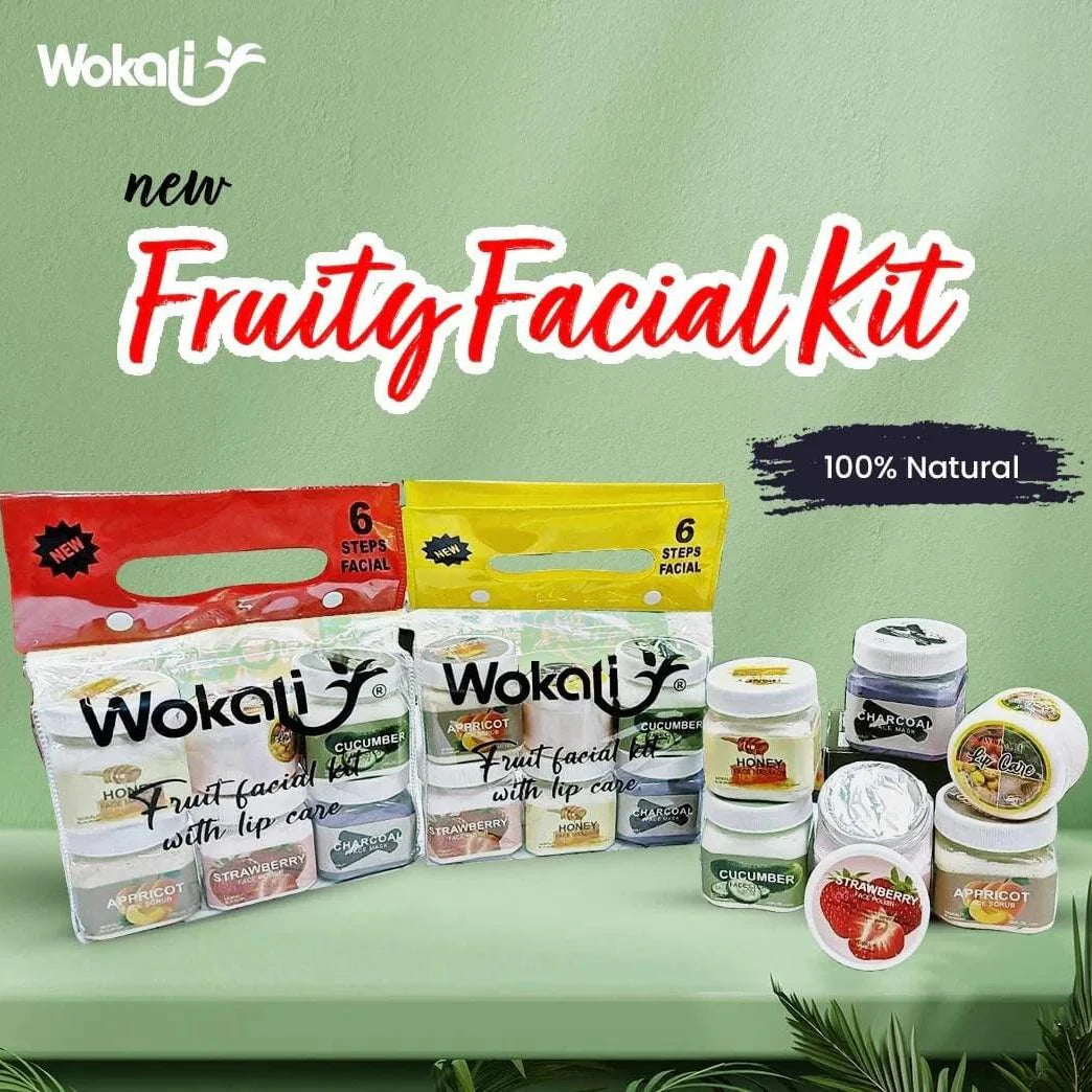 Wokali 6 Steps Fruity Facial Kit Wokali