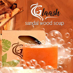 Glaash Sandalwood Organic Soap Bar - 100gm Glaash