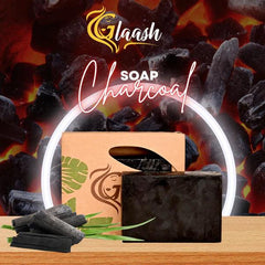 Glaash Charcoal Organic Soap Bar - 100gm Glaash