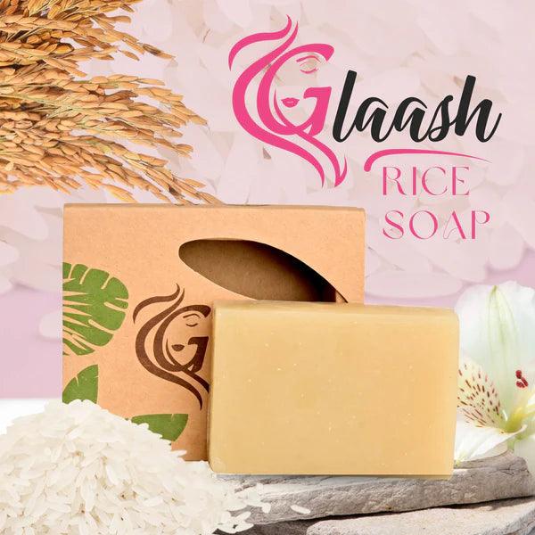 Glaash Rice Organic Soap Bar - 100gm Glaash