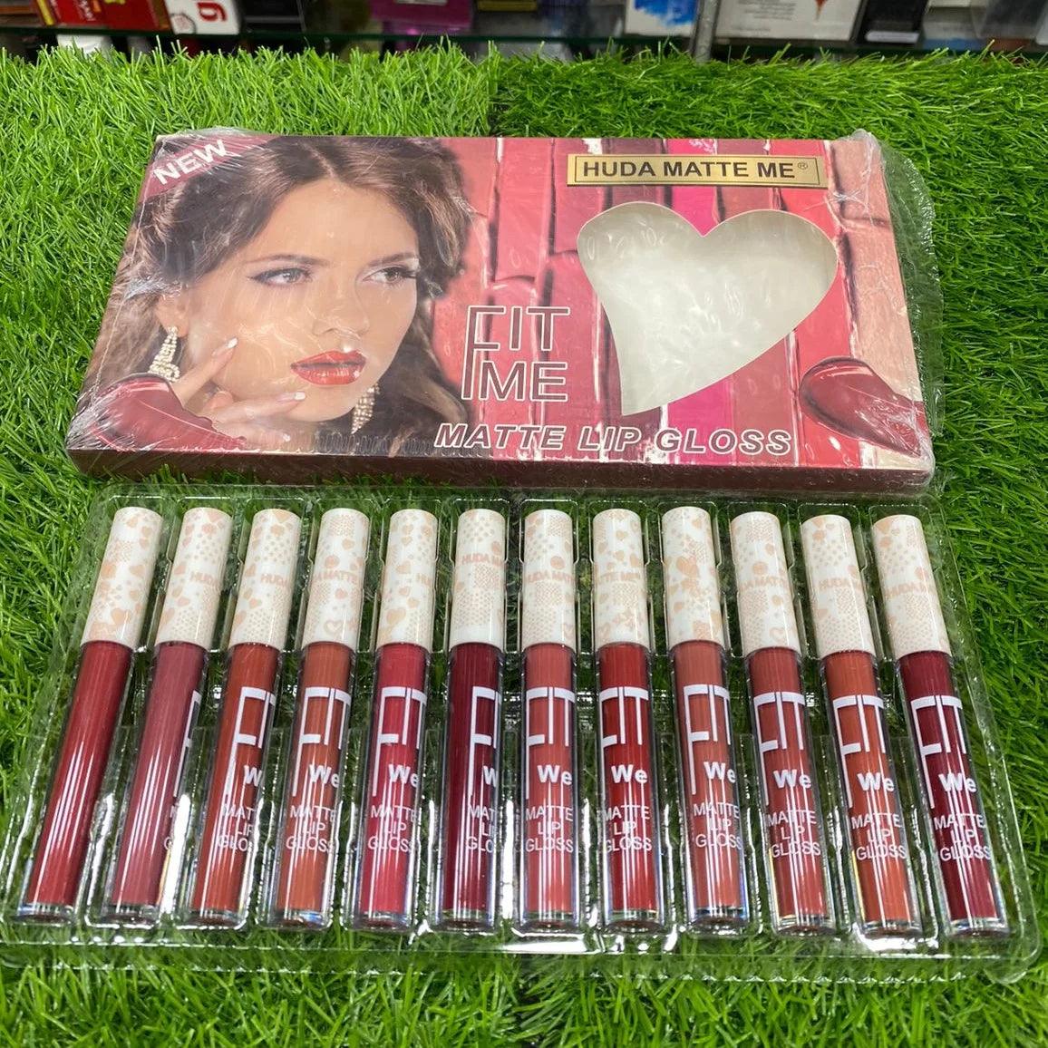 Huda Beauty Me Fit Me Lipgloss - 12 Pcs Huda Beauty