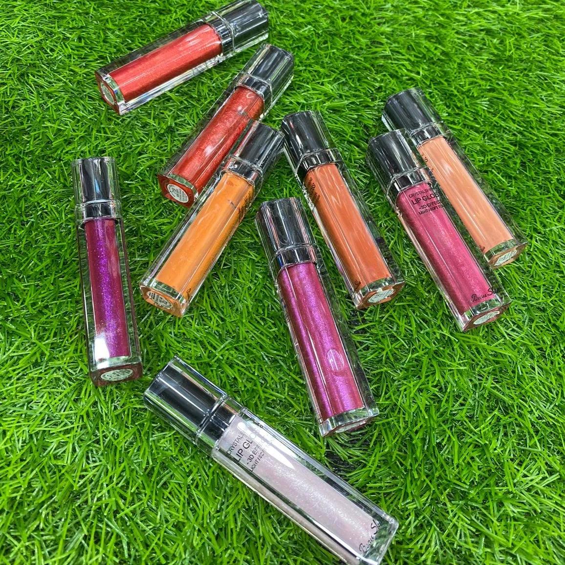 Pack of 9 Crystal Shinner Glossy Lip Gloss Cosmia.pk