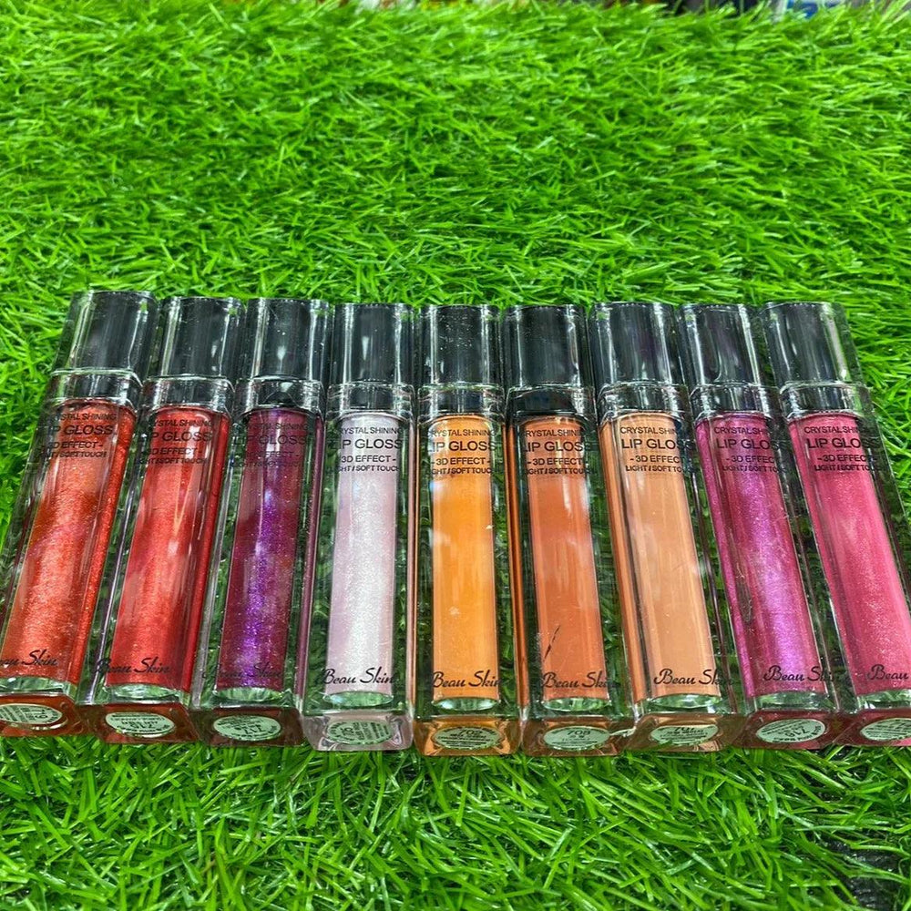 Pack of 9 Crystal Shinner Glossy Lip Gloss Cosmia.pk