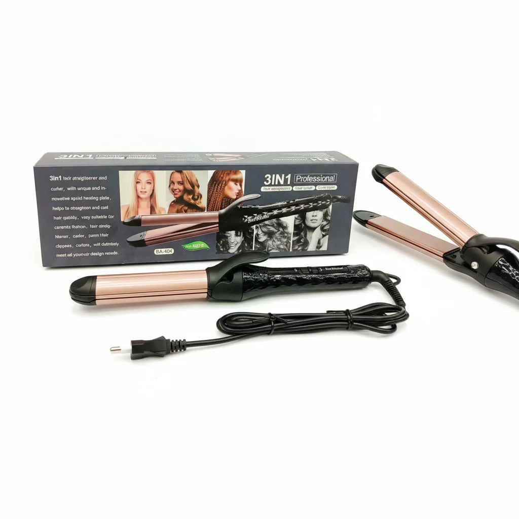 Barbieliss 3in1 Hair Straightener + Roller * Crimper 980Heat Barbieliss