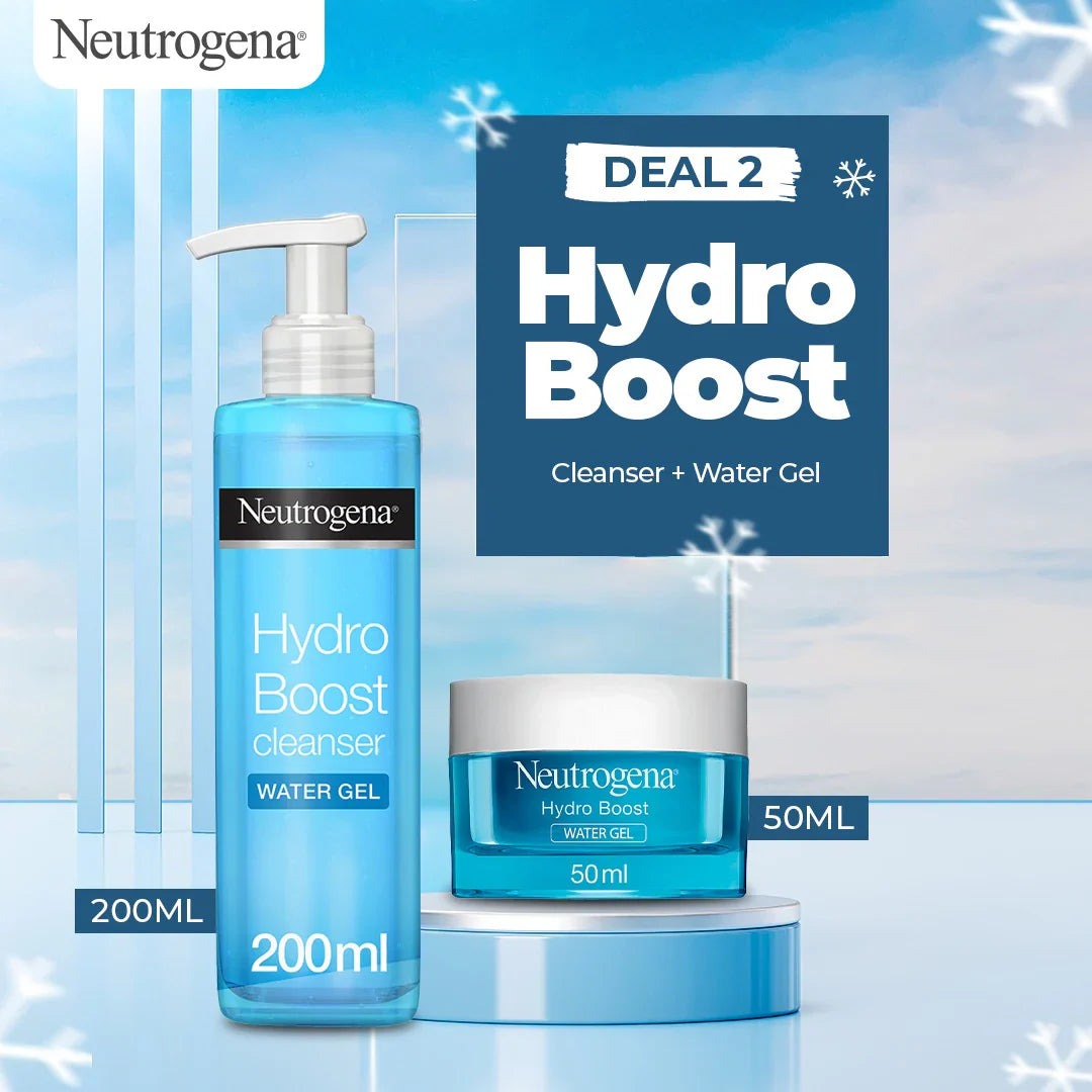 Neutrogena Hydro Boost Cleanser Water Gel - 200ml + Neutrogena Neutrogena