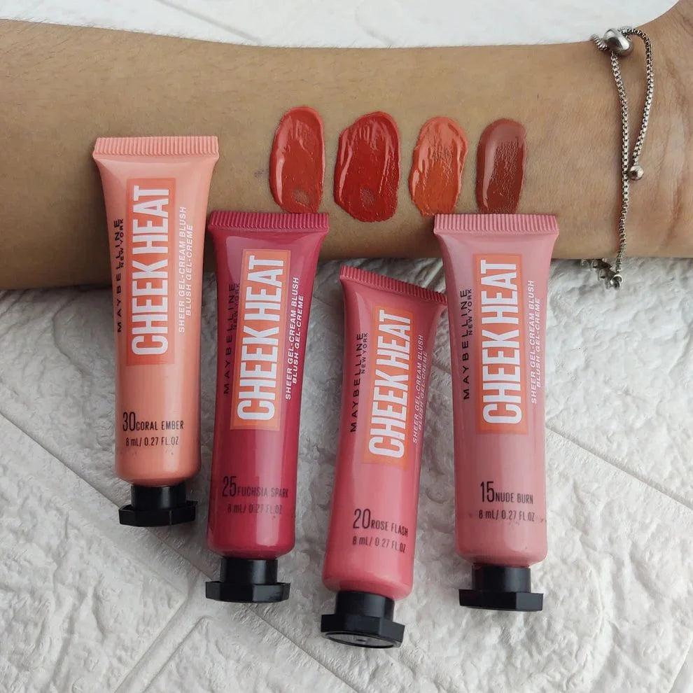 Original Maybelline Cheek Heat Gel Cream Blush - 8ml Maybelline