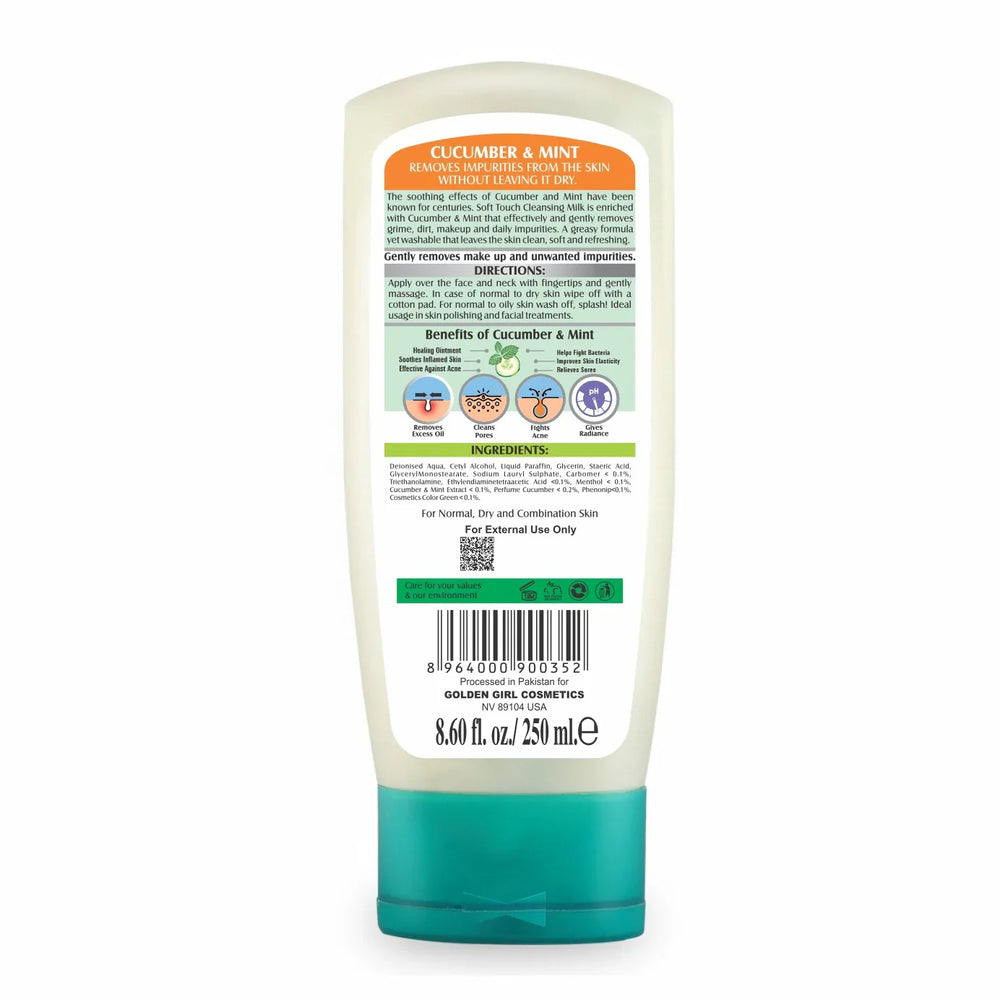 Soft Touch Cucumber & Mint Cleansing Milk Soft Touch