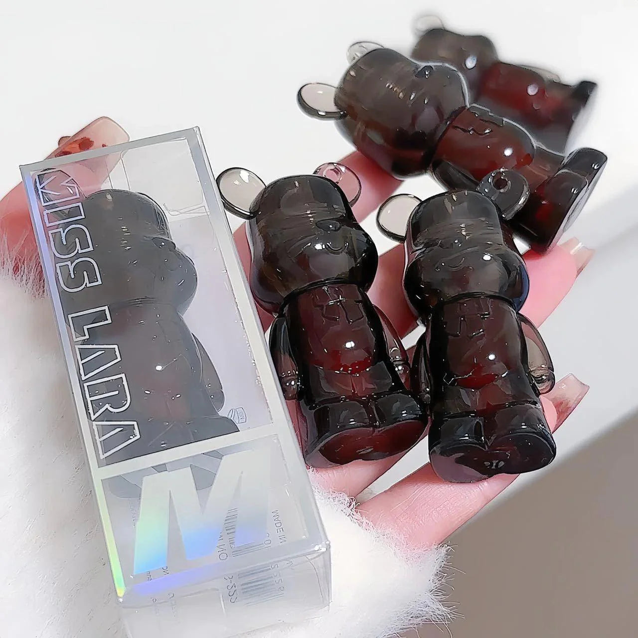 Miss Lara Cute Korean Black Bear Lip Gloss Shade Miss Lara