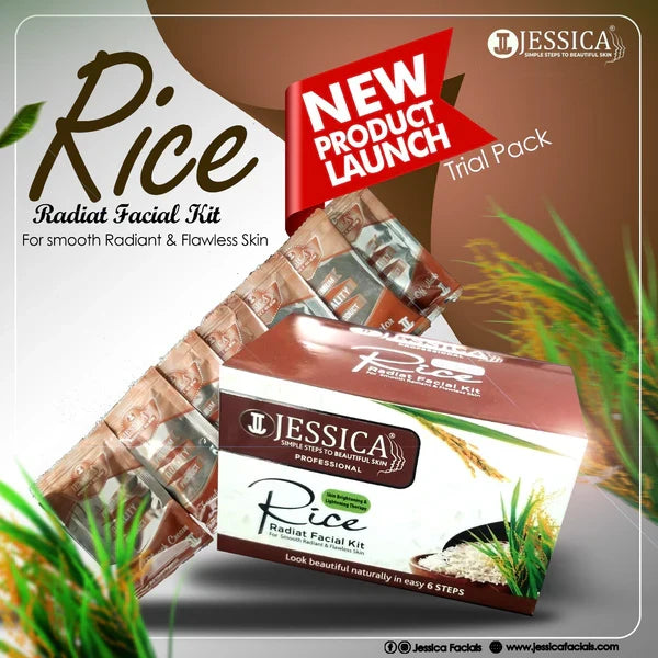 Jessica Radiant Rice Facial Trial Pack - 6 Steps Jessica