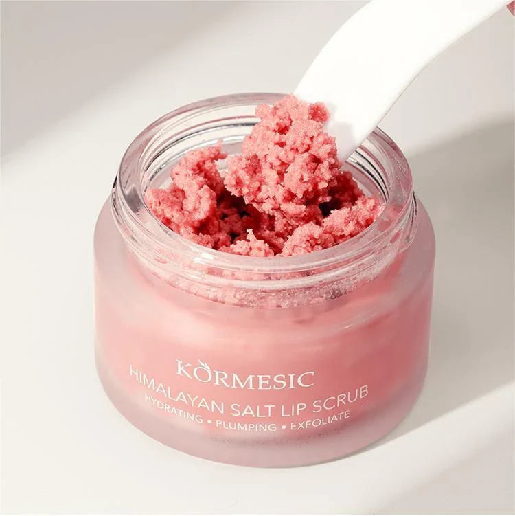 KORMESIC Exfoliating Moisturizing Hydrating Brightening Himalayan Salt Lip Scrub KORMESIC