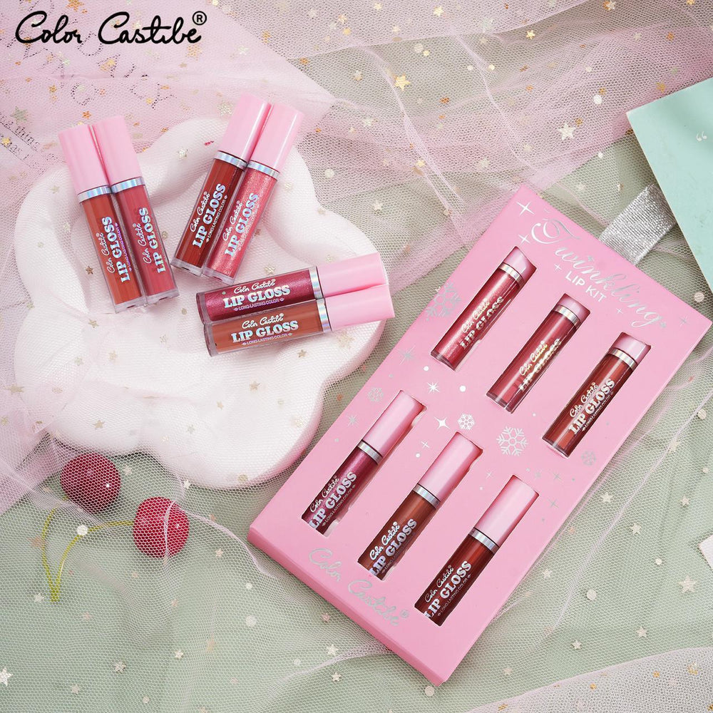 Color Castle 6Pcs Shine And Matte Lipgloss Set Color Castle