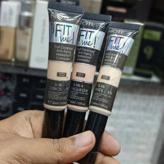 Fitme Full Coverage Water Proof Anti Aging  5 in 1 Concealer Notevas