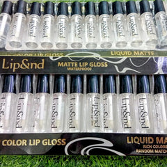 12 Lip&nd Matte Lip Gloss Waterproof (Transparent) Cosmia.pk