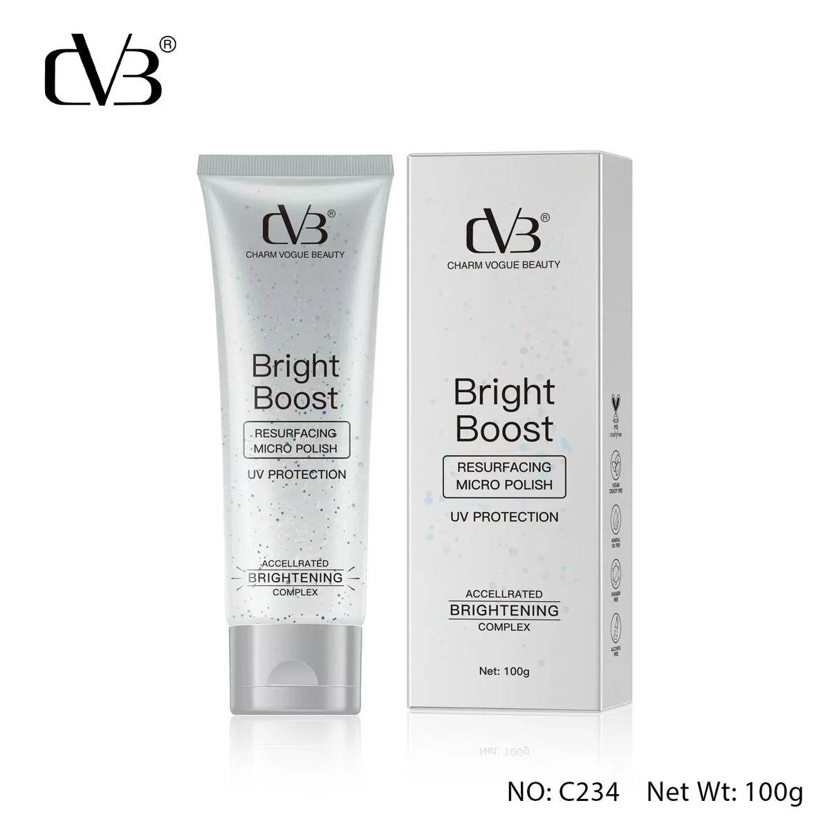 CVB Bright Boost Resurfacing Micro Polish UV Protection - 100g CVB