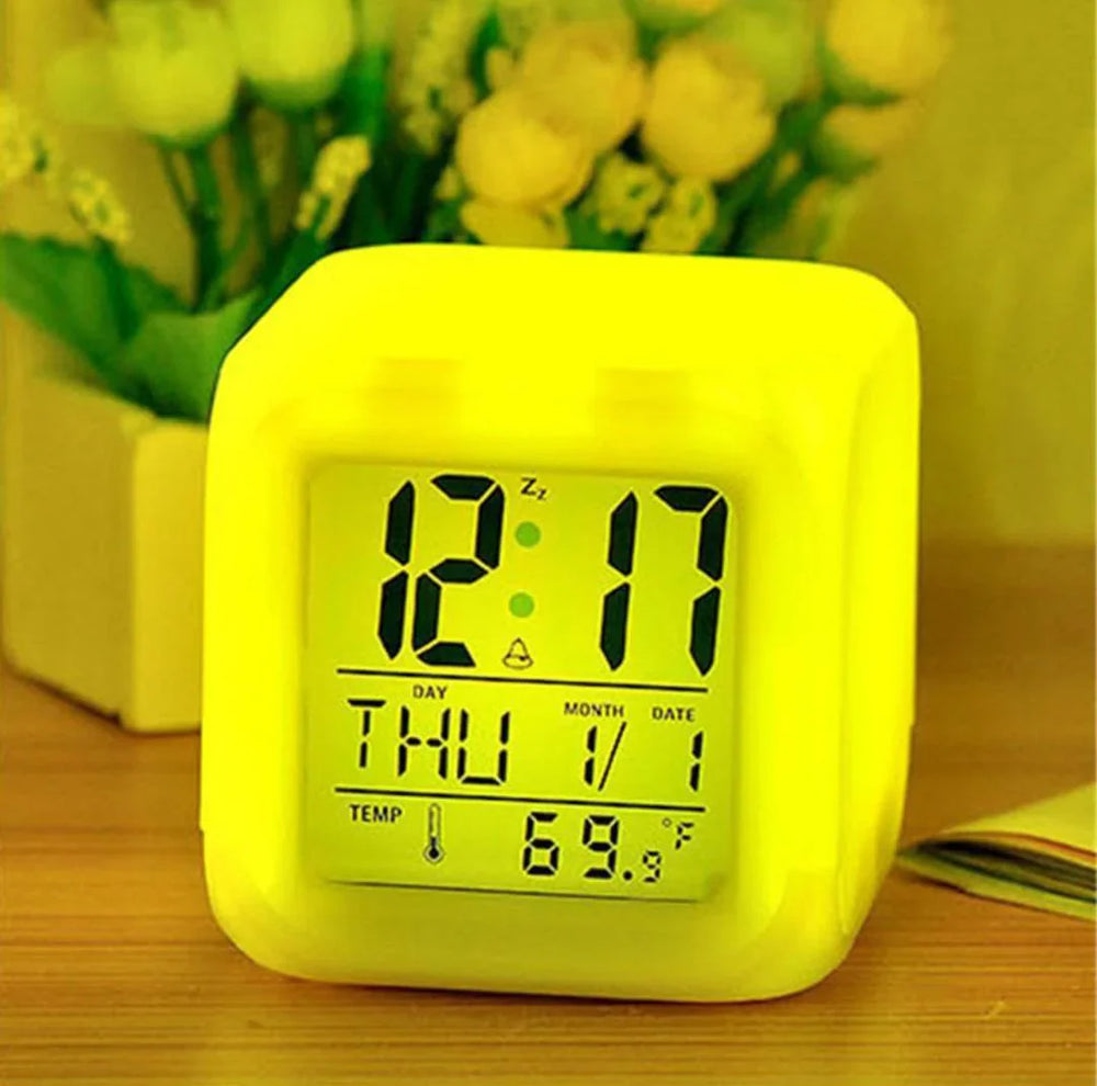 Alarm Clock Sublimation LED Digital Clock Cosmia.pk