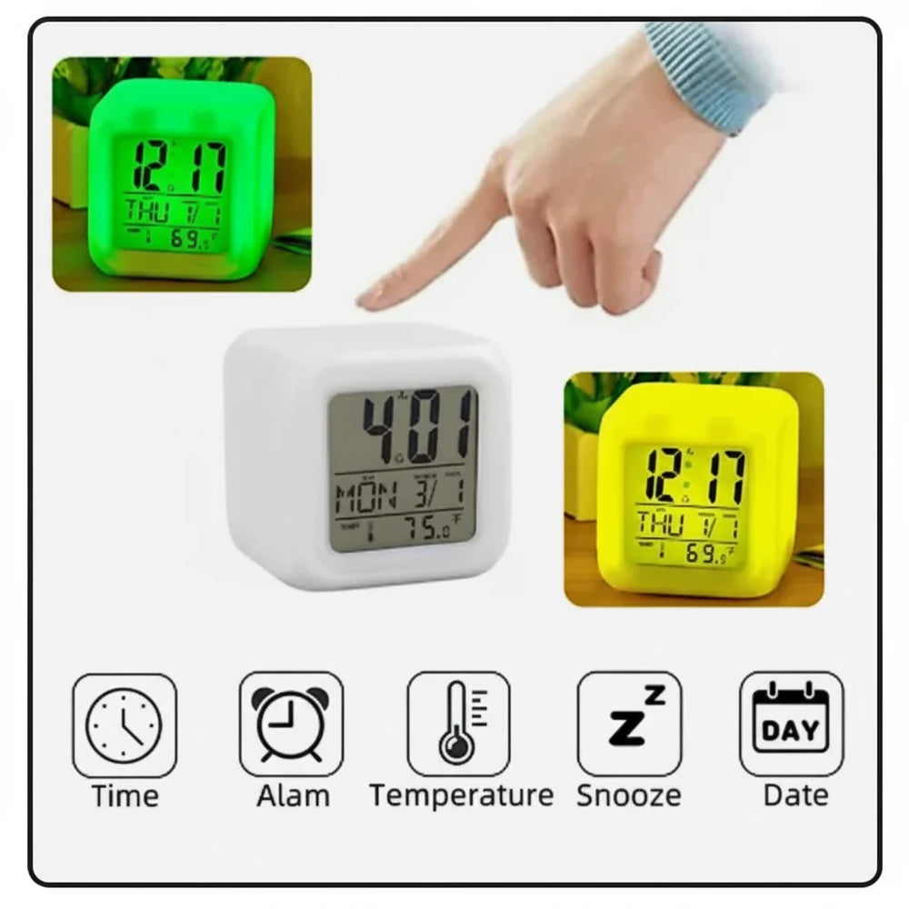 Alarm Clock Sublimation LED Digital Clock Cosmia.pk