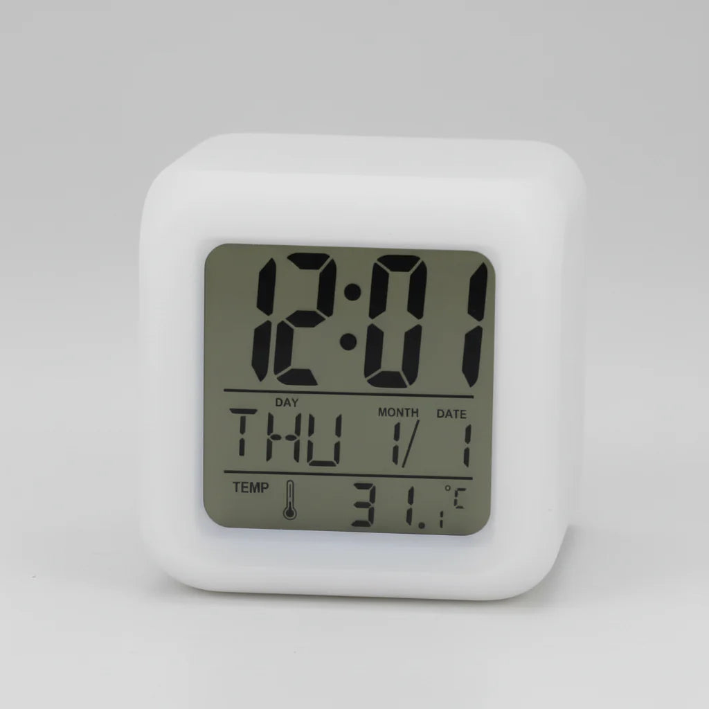 Alarm Clock Sublimation LED Digital Clock Cosmia.pk