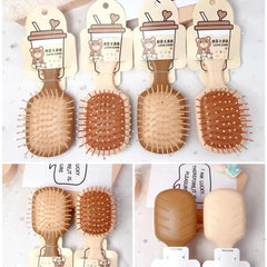 Love Comb Wooden Style Hair Brush Each Cosmia.pk