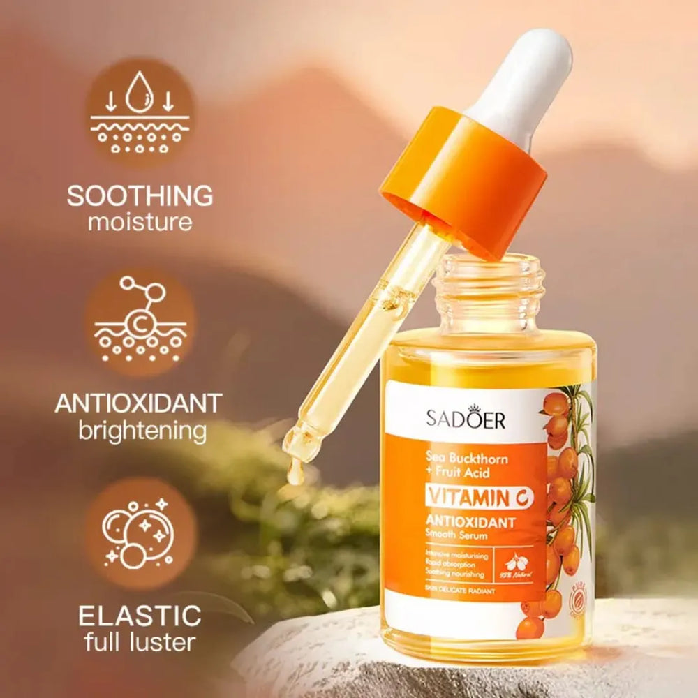 SADOER Sea Buckthorn Vitamin C Antioxidant Brightening Essence (30ml) Sadoer