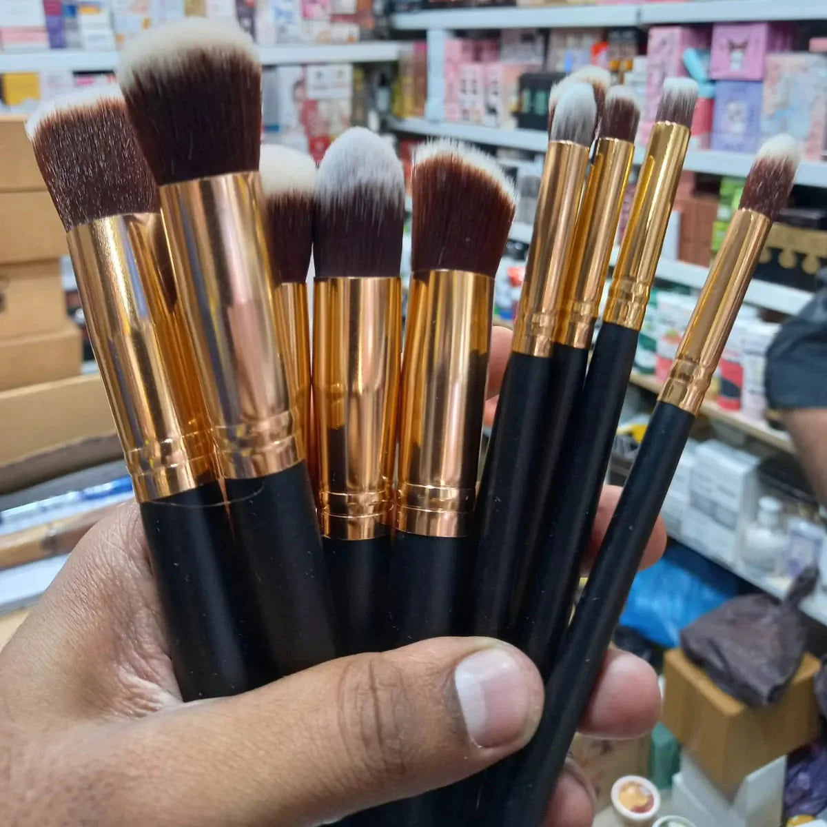 Yuwaku Makeup High Quality Brush - Pack Of 10 Yuwaku