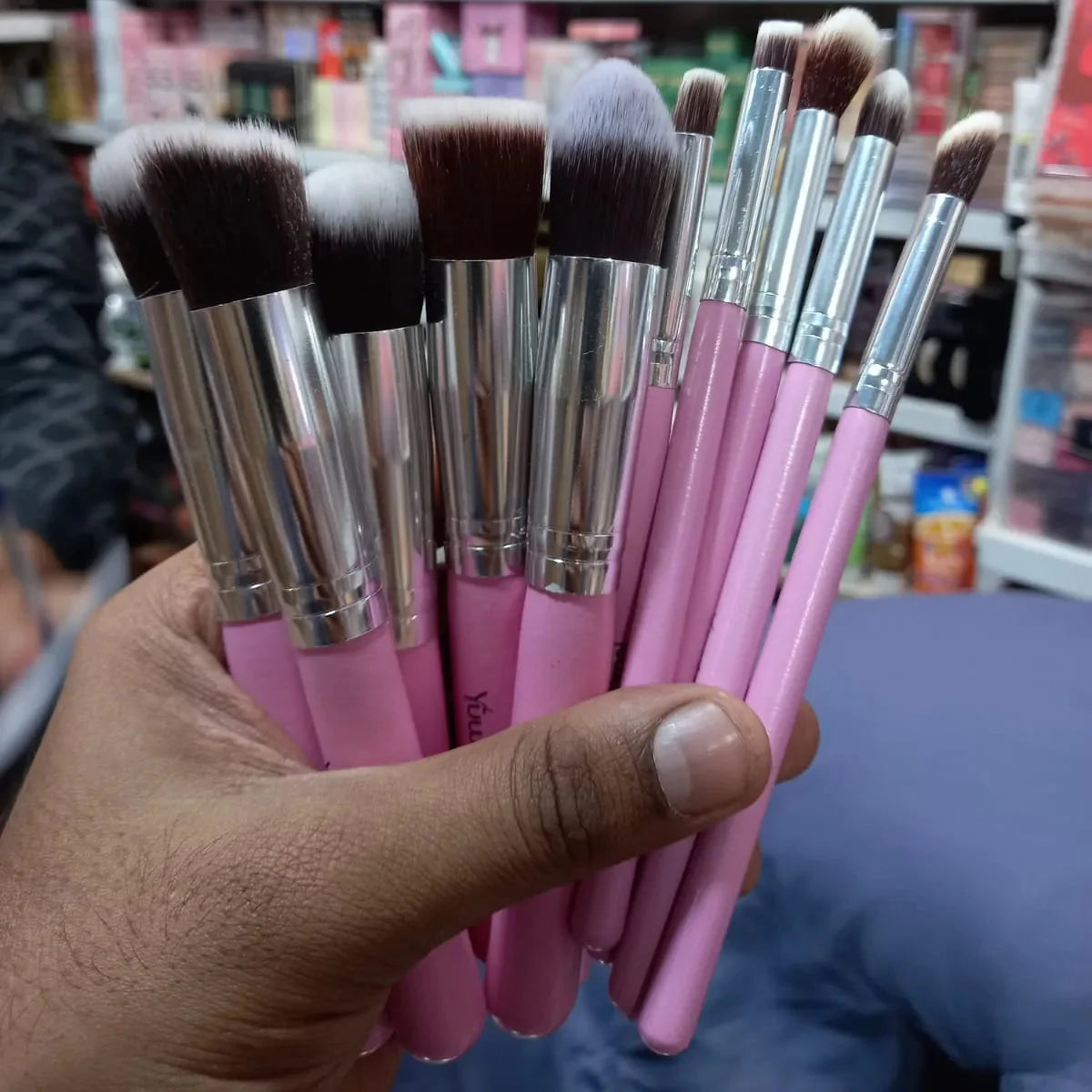Yuwaku Makeup High Quality Brush - Pack Of 10 Yuwaku
