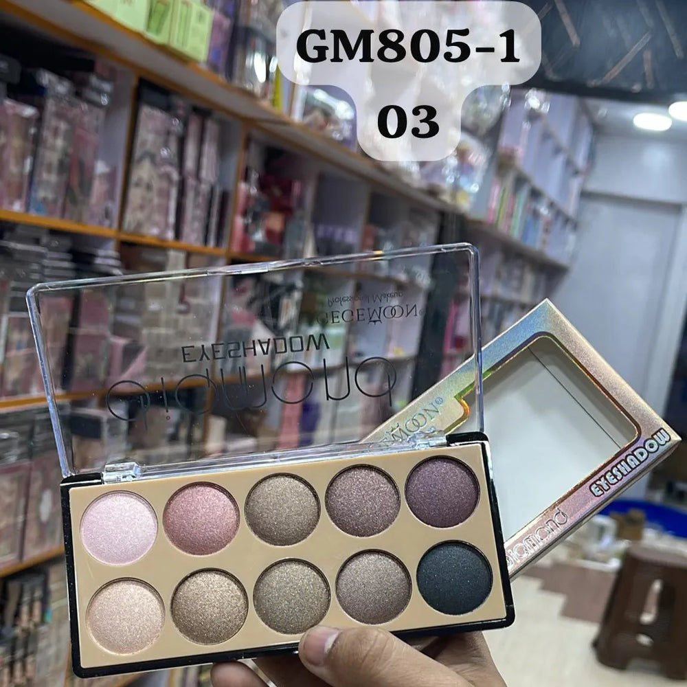 Gege Moon 10 Colors Diamond Eyeshadow Palette Gege Moon