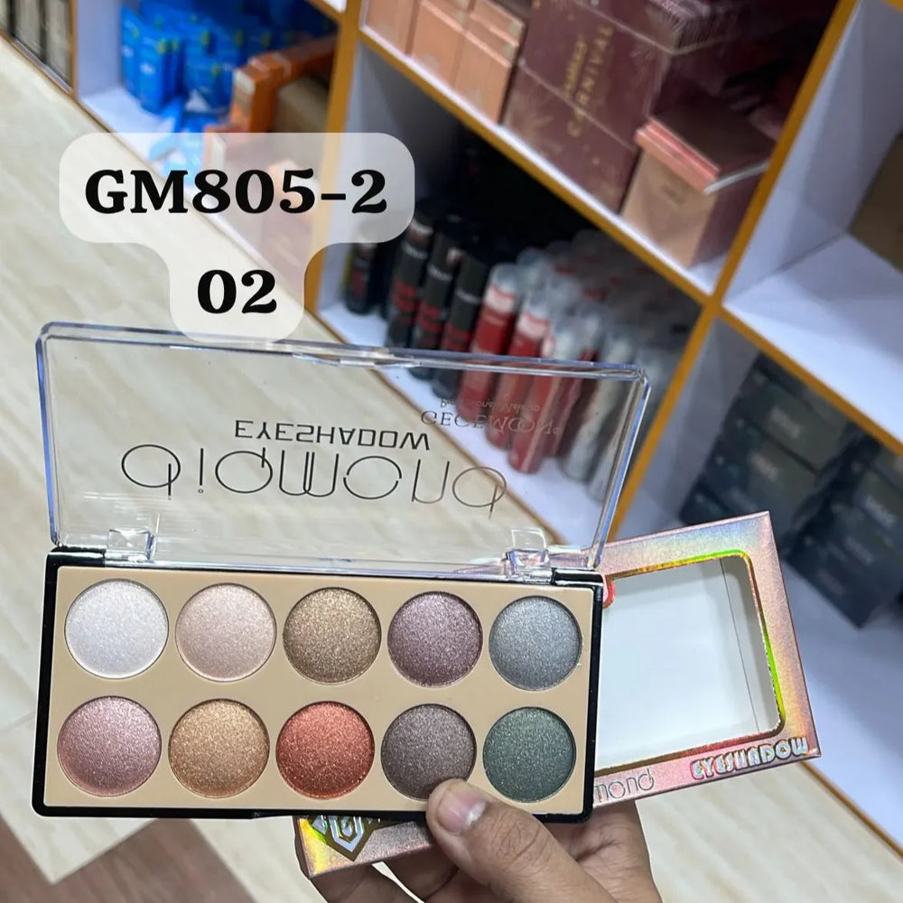 Gege Moon 10 Colors Diamond Eyeshadow Palette Gege Moon