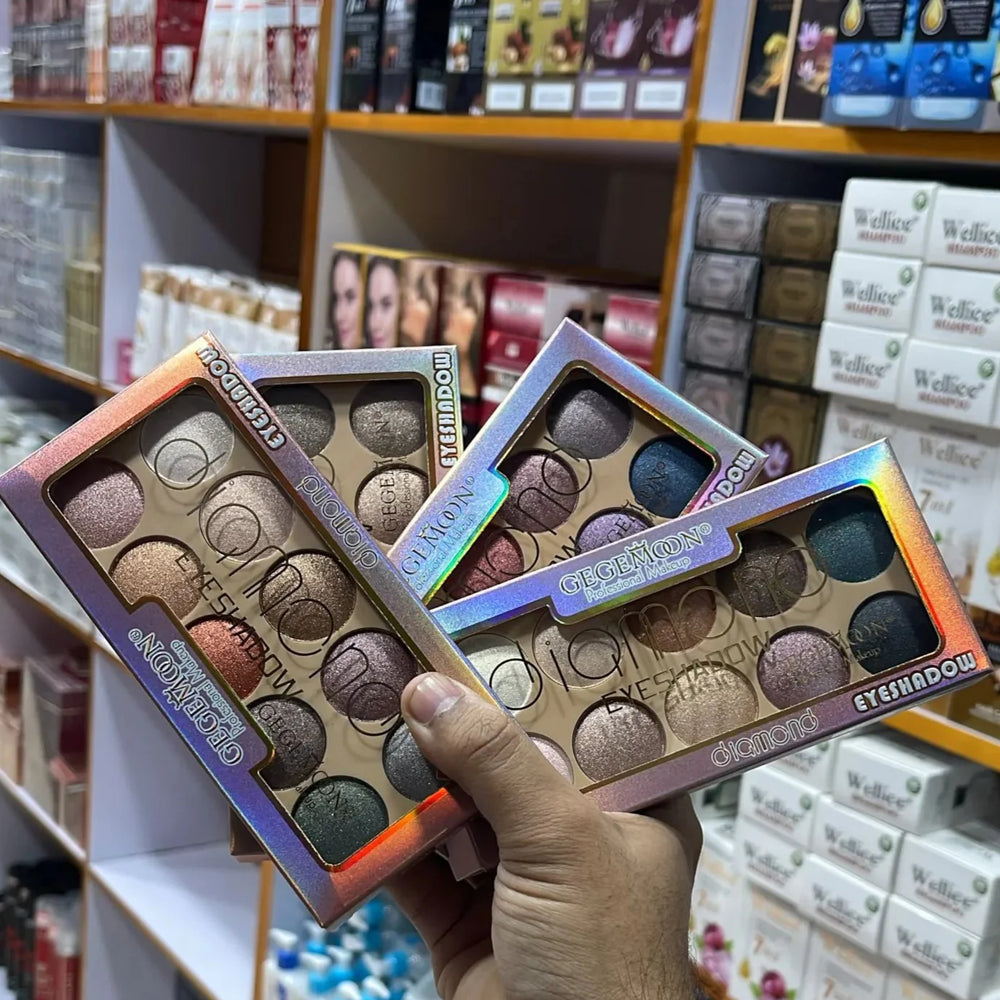 Gege Moon 10 Colors Diamond Eyeshadow Palette Gege Moon