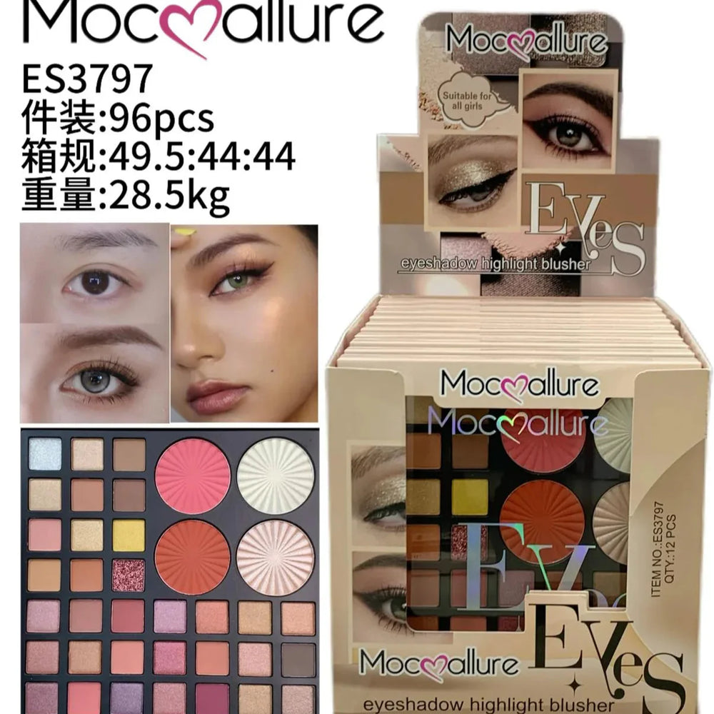 Mocallure 3-in-1 Makeup Palette (highlighter, blush, eyeshadow) Mocallure