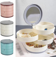 Jewelry Box Storage Multi Layers Rotating Jewelry Container Cosmia.pk