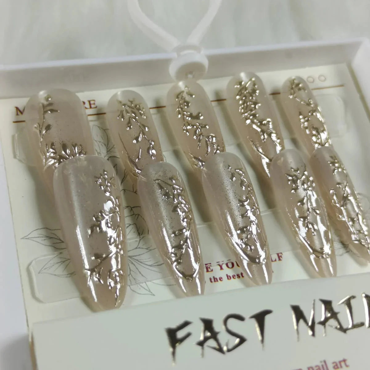 Cat Eye Fake Nails Handmade Fast Nail
