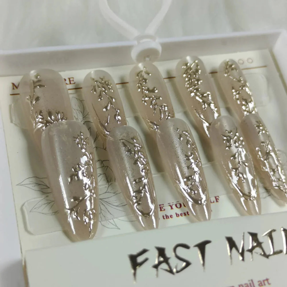 Cat Eye Fake Nails Handmade Fast Nail