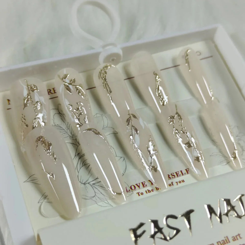 Cat Eye Fake Nails Handmade Fast Nail