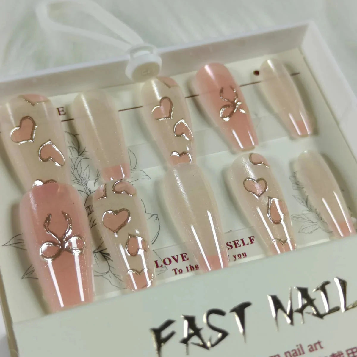 Cat Eye Fake Nails Handmade Fast Nail