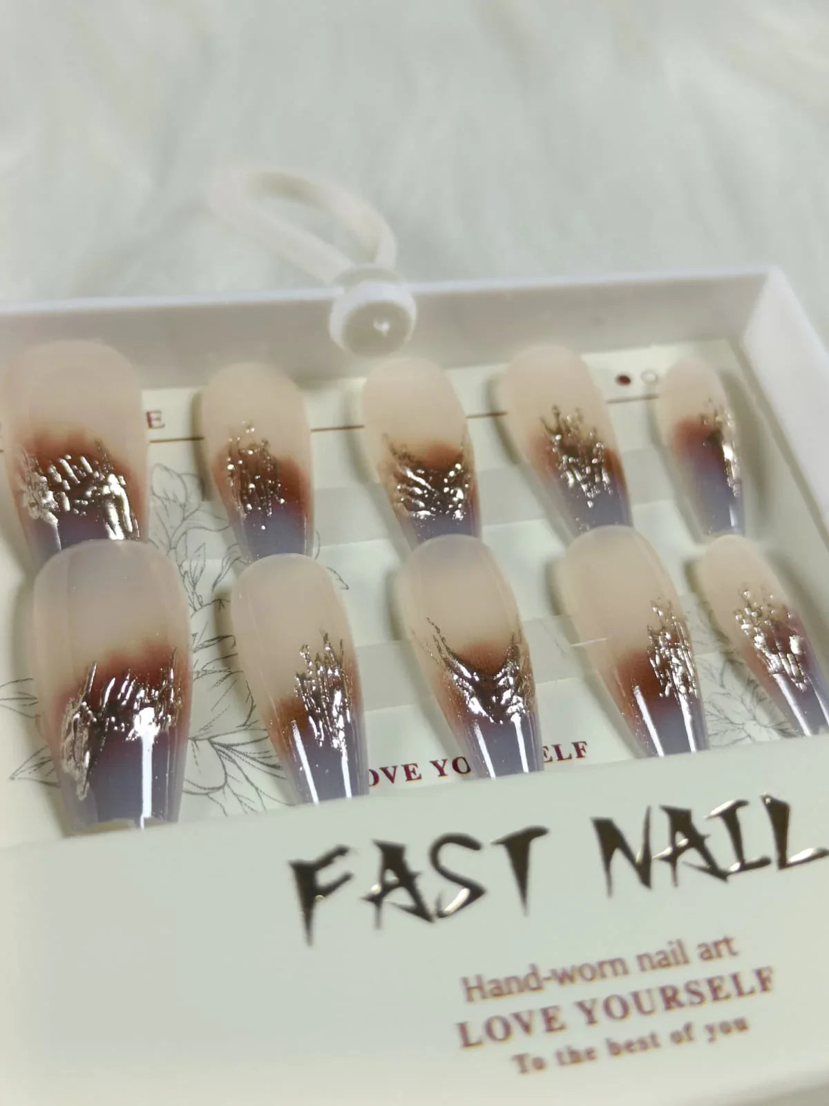 Cat Eye Fake Nails Handmade Fast Nail