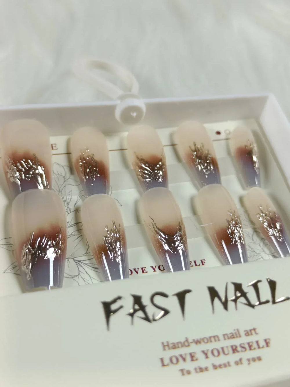 Cat Eye Fake Nails Handmade Fast Nail